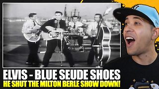 Elvis Presley - Blue Suede Shoes (Milton Berle Show 1956) Reaction