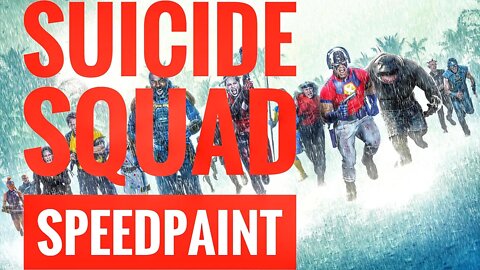 SHORTS Speedpaint; ☠️ The Suicide Squad timelapse #shorts