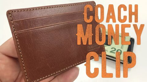 Coach Leather Money Clip Card Case Wallet Review