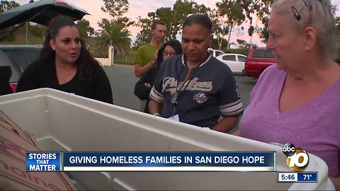 Hope for homeless families in San Diego