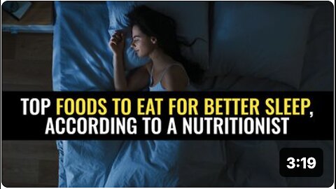 Top foods to eat for better sleep, according to a nutritionist