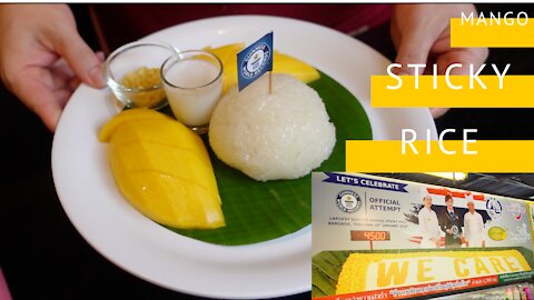 WORLD RECORD Mango Sticky Rice in 1 MINUTE