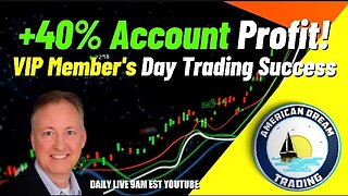 From Trades To Profits - VIP Member's +40% Account Profit In The Stock Market