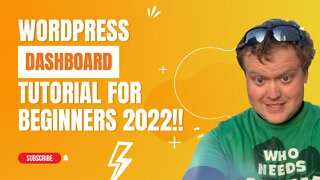 Wordpress Dashboard Tutorial For Beginners 2022 #005