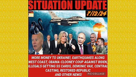 SITUATION UPDATE 7/12/24 - Earthquakes, Illegal Invasion, Obama Coup, Nato Ww3, Judy Byington