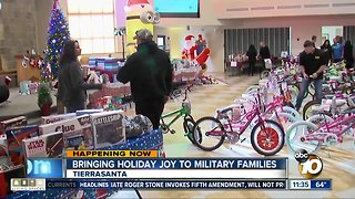 Military families go holiday shopping for free