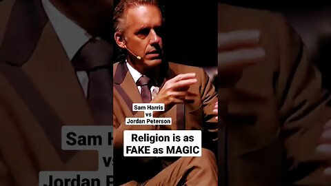 Religion is fake. Just like magic. #jordanpeterson #samharris #religion #atheist #atheism