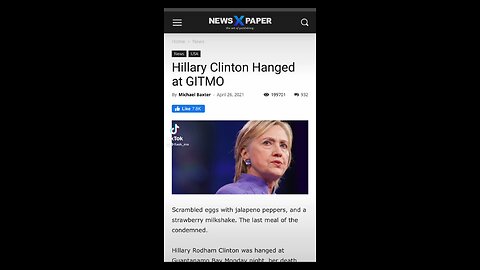 Hillary Clinton at Gitmo allegedly