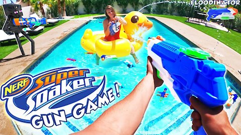 NERF GUN GAME SUPER SOAKER EDITION 40 Nerf First Person Shooter
