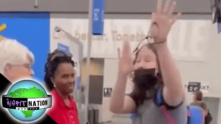 Woman has TOTAL Meltdown in Wal Mart After Cutting Line