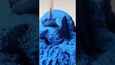 💙🦢💙Satisfying Kinetic Sand Video - Asmr Videos, with Relaxing Sound - #shorts #oddlysatisfying