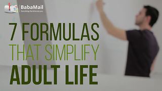 7 hilarious but true formulas that simplify adult life