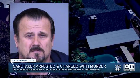 Arizona caretaker arrested, charged with murder in patient's death