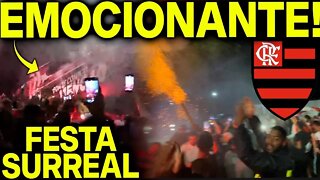 💥EMOCIONANTE! FESTA DA TORCIDA E CHEGADA DO FLAMENGO PRA FINAL DA COPA DO BR! #Shorts