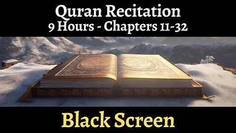 Soothing Quran Recitation with Black Screen for Sleep, Relaxation, and Studying (Part 2/3)