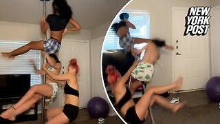 Is it safe to pole dance at home? Three friends find out the hard way