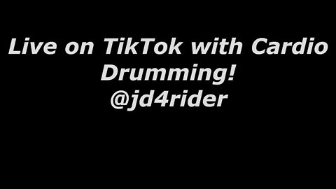 Live on Tiktok with some epic drums! @jd4rider