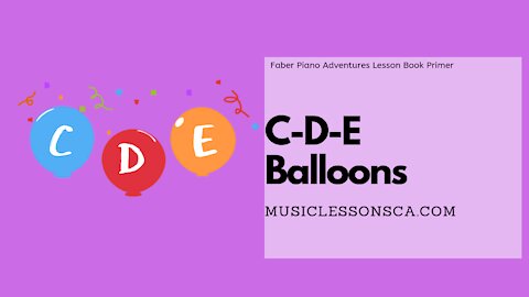 Piano Adventures Lesson Book Primer - CDE Balloons