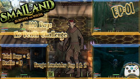 Smalland 100 Days No Death Challenge Episode 1 Freyja Lanstrider Day 1 - 2