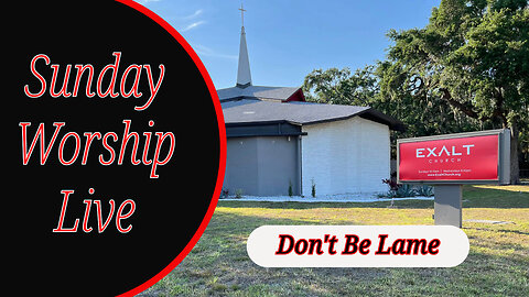 Don't Be Lame - Pastor Sean Hutson | Sunday Message Only