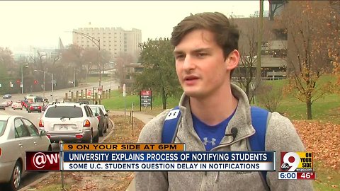 University of Cincinnnati students critical of alerts amid shooting