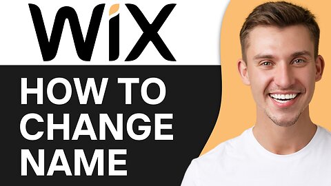 HOW TO CHANGE WEBSITE NAME IN WIX