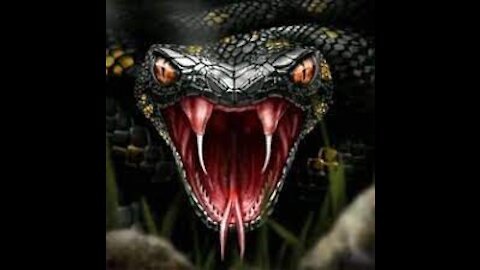 Dangerous scary snake