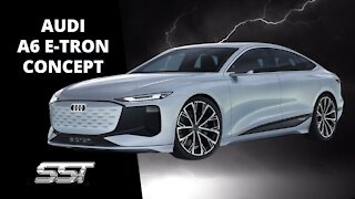 Audi A6 e-trong Concept Car First Look