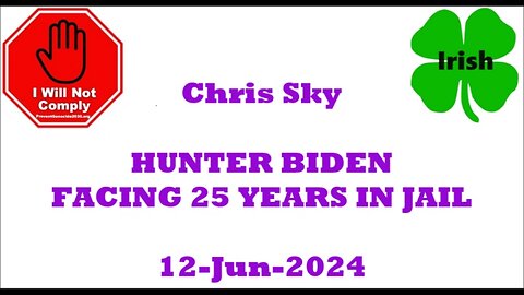 HUNTER BIDEN FACING 25 YEARS IN JAIL When is it Joe's turn 12-Jun-2024