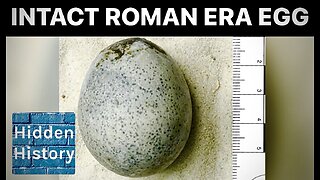 Amazing Roman age egg with liquid contents is a 'world first', according to archaeologists