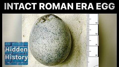Amazing Roman age egg with liquid contents is a 'world first', according to archaeologists