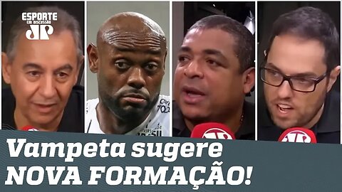 Deu AULA! Vampeta CALA jornalistas ao sugerir NOVA FORMAÇÃO ao Corinthians!