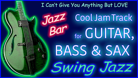 442 AAA SWING JAZZ Jam Track for GUITAR, BASS, and SAX IN Gmaj