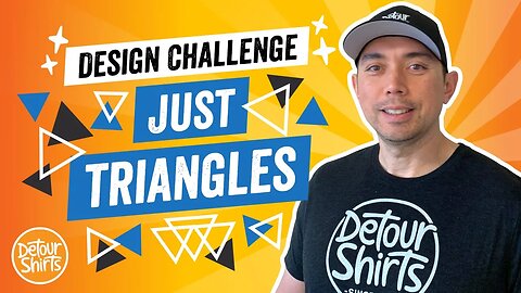 TShirt Design Challenge: JUST TRIANGLES! Make money creating easy geometric art for Print on Demand