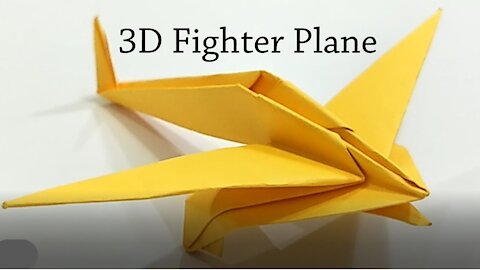 How to Make Origami 3D Fighter Plane