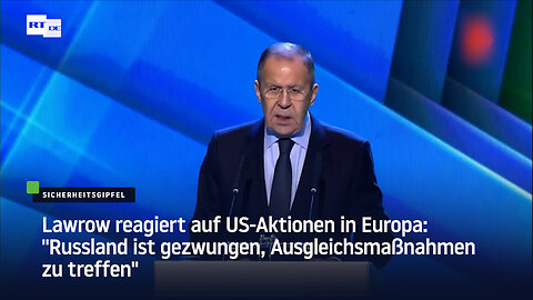 Lawrow: "Aufgrund erhöhter Bedrohung durch NATO müssen wir Ausgleichsmaßnahmen ergreifen"