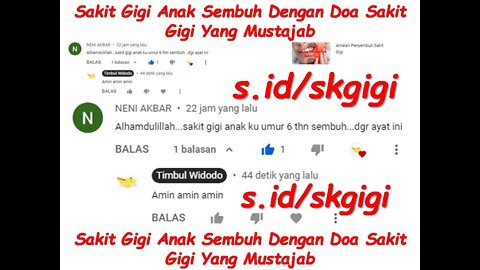 Sakit Gigi Anak Sembuh Dengan Doa Sakit Gigi Yang Mustajab