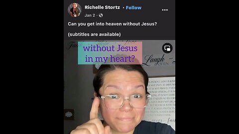Captioned - Can you get into heaven without Jesus?