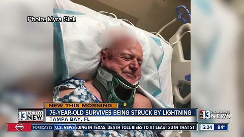 Florida man hit by lightning on golf course