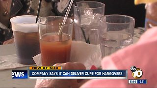 Company says it can deliver cure for hangovers