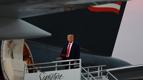 Beefed-up security for President Trump as he boards Trump Force One