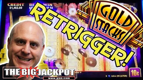 💰 RETRIGGER JACKPOT! 💰 $34 Bets on Gold Stacks Pays Out 2 Big Wins!