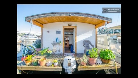 Barge Tiny House Vacation Rental: On Wheels or on the Water?