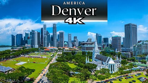 Drone Flight Over Denver - A Breathtaking View of Colorado's Capital City