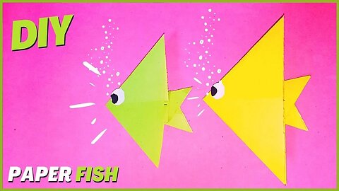 Diy Origami Paper Crafts - How to Make Paper Fish - Origami Fish