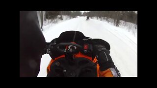 Snowmobile Trail Riding (Gaylord Michigan) Part 29
