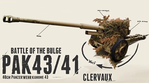 8.8 cm Pak 43/41 - Walkaround - Clervaux.