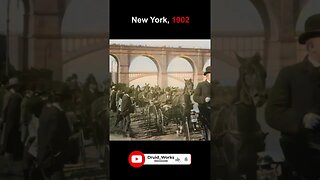 New York, 1902: Horse Parade | 60fps, Colorized, AI Enhanced