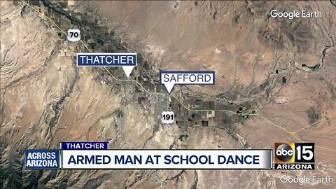 Thatcher man brings gun to school dance