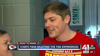 Couple who moved to Miami enjoying a Chiefs Super Bowl run